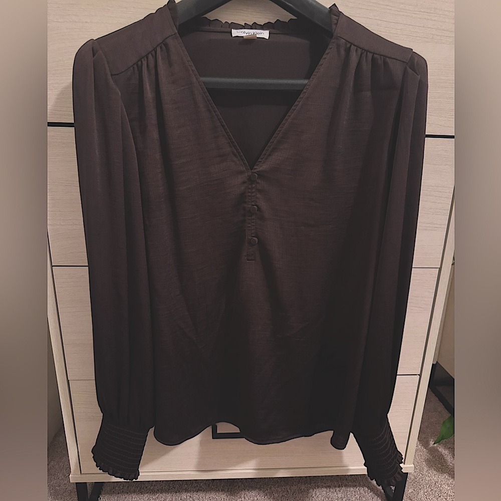 Calvin Klein Brown Women's Blouse